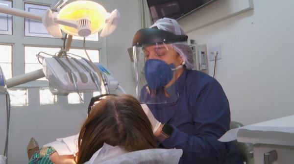 Já em Teresina, 46,2% dos habitantes foram ao dentista.(Imagem:Reprodução/EPTV)