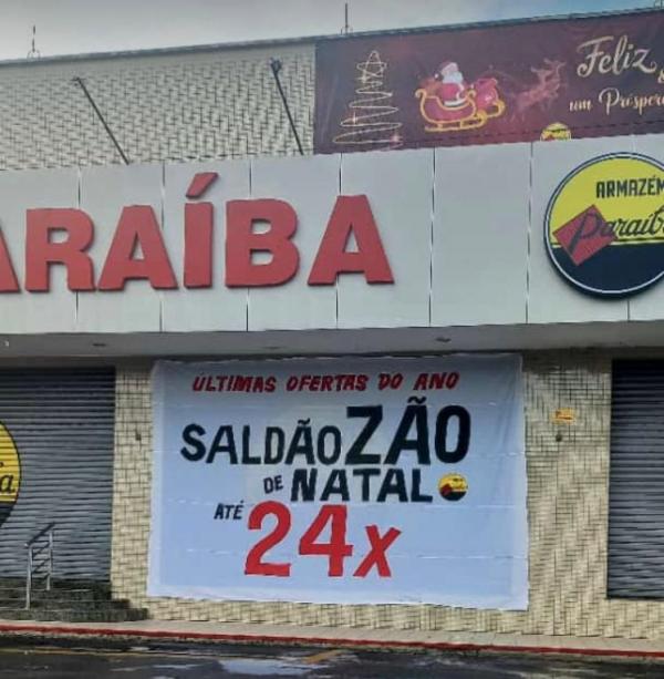 De 26 à 31/12: Armazém Paraíba promove Saldão de Natal em todos os setores da loja.(Imagem:FlorianoNews)
