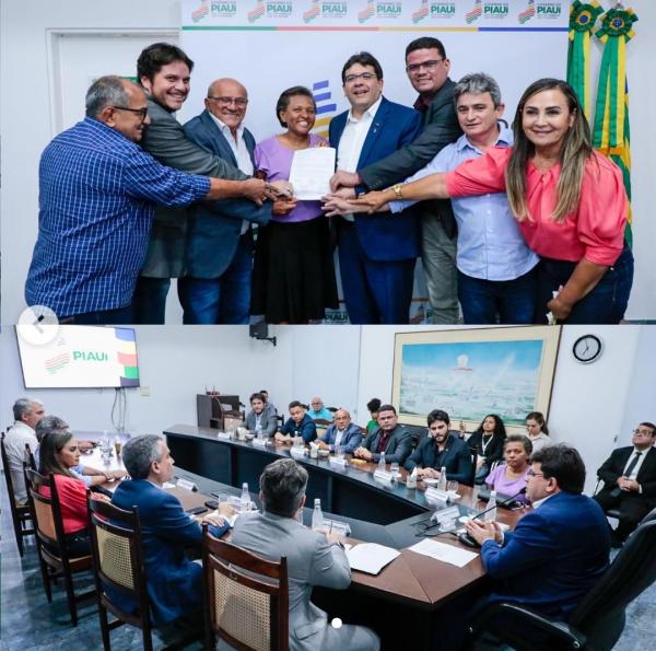 Rafael Fonteles lidera reunião com vereadores e lideranças em busca de melhorias para Floriano(Imagem:Reprodução/Instagram)
