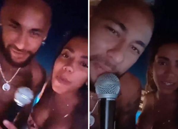 Anitta e Neymar aparecem cantando e dançando juntos em vídeo em Ibiza, na Espanha(Imagem:Divulgação)