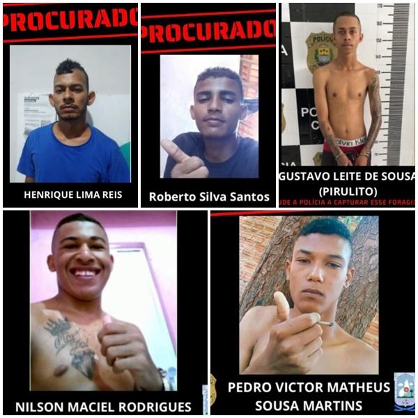 Polícia Civil de Floriano divulga fotos de criminosos procurados e pede ajuda da população(Imagem:Reprodução/Instagram)