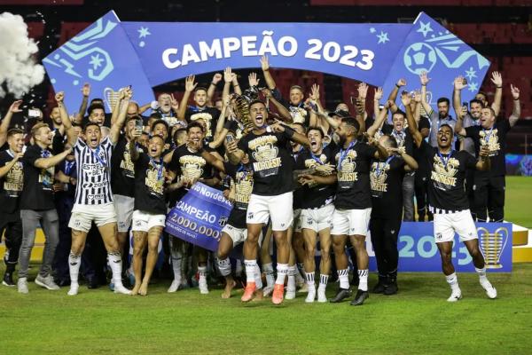 Ceará foi campeão da Copa do Nordeste 2023 e entra direto na terceira fase da Copa do Brasil deste ano.(Imagem:Rafael Vieira/AGIF)