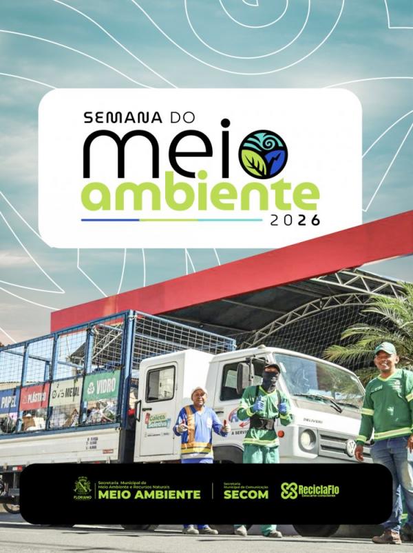 Arrecada&ccedil;&atilde;o de mais de uma tonelada de materiais recicl&aacute;veis marca abertura da Semana do Meio Ambiente de Floriano.(Imagem:Secom)