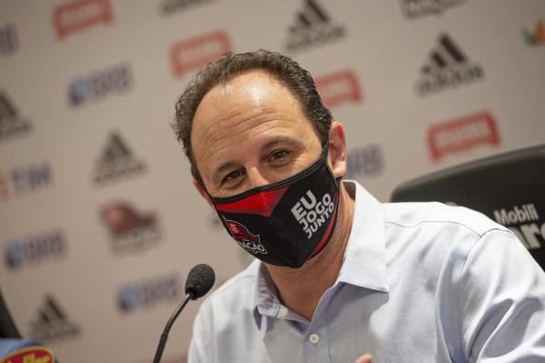 Rogério Ceni, técnico do Flamengo.(Imagem:Alexandre Vidal/Flamengo)