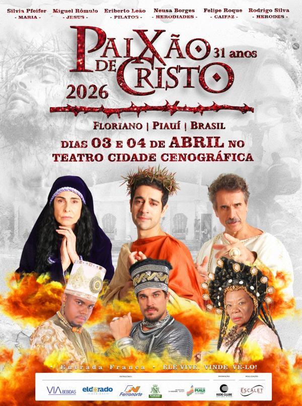 Paix&atilde;o de Cristo de Floriano; Produ&ccedil;&atilde;o fala dos desafios de organizar o maior espet&aacute;culo religioso do Piau&iacute;(Imagem:Ascom)
