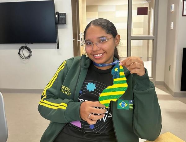 Estudante Tau&iacute;sne Silva(Imagem: Ascom Seduc)