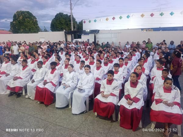 Solenidade de Corpus Christi re&uacute;ne milhares de fi&eacute;is em Floriano.(Imagem:FlorianoNews)