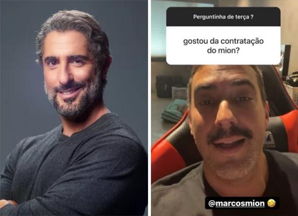 André Marques rebate boatos de rivalidade com Marcos Mion(Imagem:Reprodução)