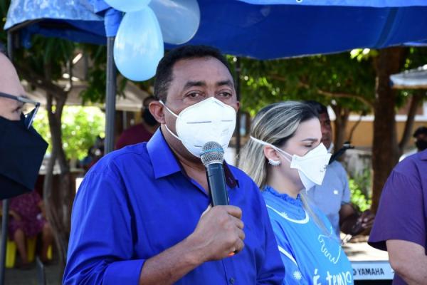 Prefeito Joel Rodrigues acompanha dia D da campanha É Tempo de Cuidar(Imagem:SECOM)
