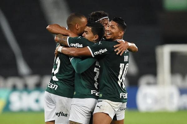 Gol de Mayke em Botafogo x Palmeiras.(Imagem:Alexandre Durão)