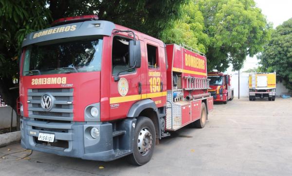 Corpo de Bombeiros do Piauí, em Teresina.(Imagem:Lucas Marreiros/G1)