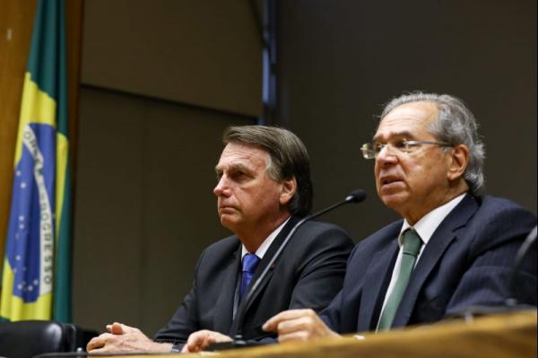 Paulo Guedes e Jair Bolsonaro(Imagem:Reprodução)