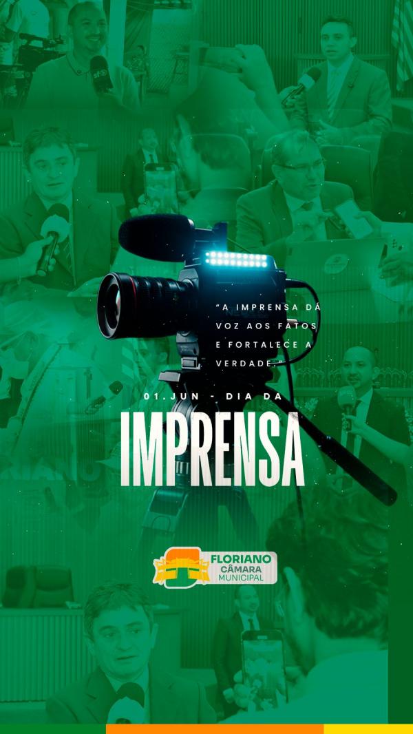 C&acirc;mara Municipal de Floriano homenageia profissionais da comunica&ccedil;&atilde;o pelo Dia da Imprensa(Imagem:CMF)