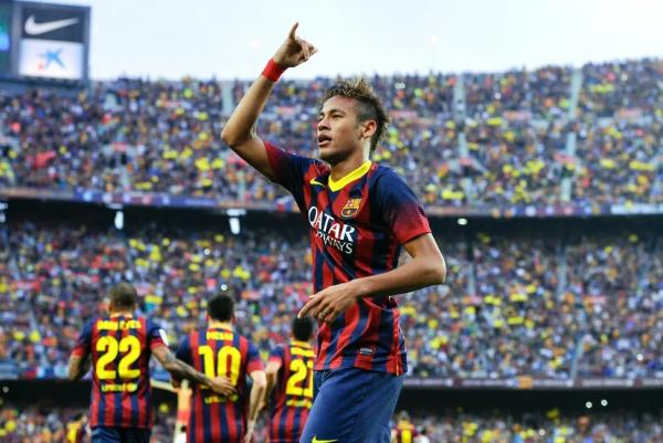 Neymar pelo Barcelona em 2013.(Imagem:Getty Images )