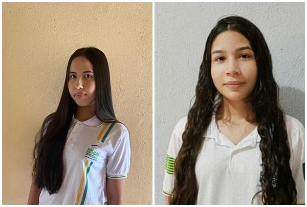 Mirelly Luz Monteiro - 980 pontos na Redação | Geovanna Meneses - 980 pontos na Redação(Imagem:Divulgação)