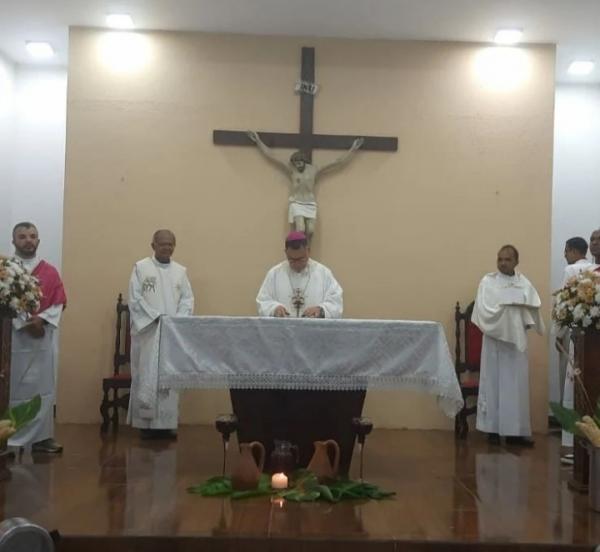 Fiéis da Igreja Católica de Floriano e Barão de Grajaú participam da Missa da Ceia do Senhor(Imagem:FlorianoNews)