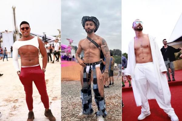 Homens dão show de estilo no Tomorrowland Brasil.(Imagem:gshow)