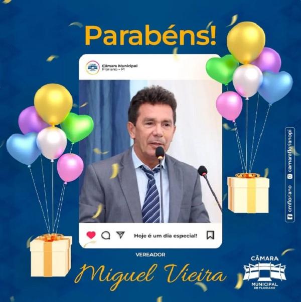 Vereador Miguel Vieira(Imagem:Reprodução/Instagram)