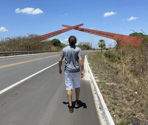  Whindersson Nunes visitou monumento da Batalha do Jenipapo, em Campo Maior, Norte do Piauí.(Imagem:Divulgação )