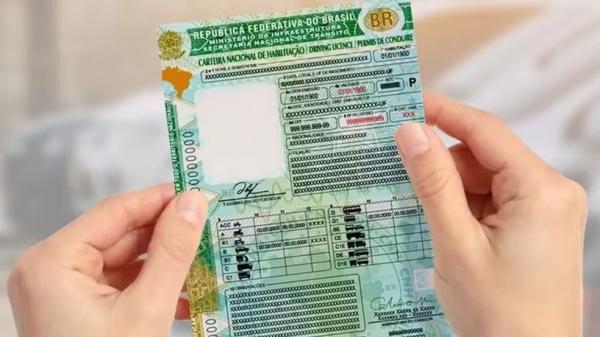 Carteira de Motorista, CNH.(Imagem:Divulgação)