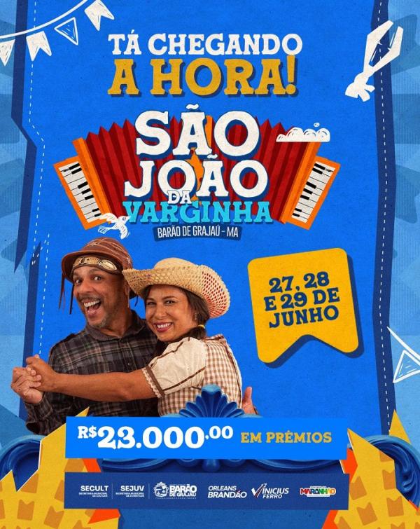 São João da Varginha promete tradição, dança e R$ 23 mil em prêmios em Barão de Grajaú.(Imagem:Divulgação)