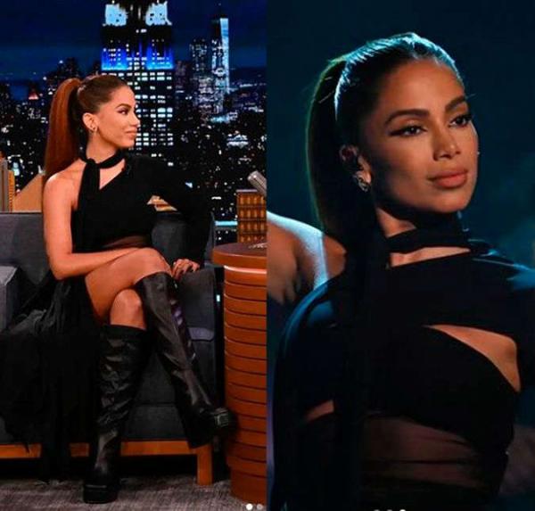 Anitta está cada vez mais internacional! Na última segunda-feira, dia 31, a cantora se apresentou no programa The Tonight Show, apresentado por Jimmy Fallon, para divulgar o novo h(Imagem:Reprodução)