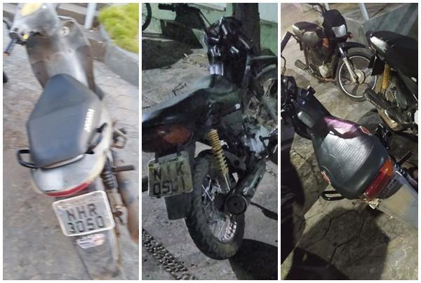 Polícia Militar recupera três motocicletas que haviam sido roubadas em Floriano.(Imagem:Reprodução/Instagram)