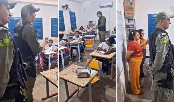 Ronda Escolar do 3º BPM fortalece segurança e diálogo nas escolas de Floriano.(Imagem:Reprodução/Instagram)