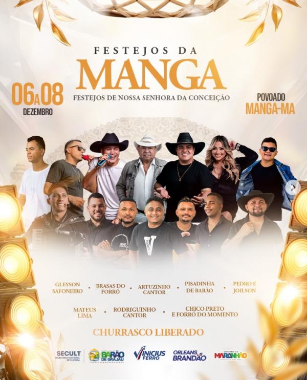 Confira a programação completa dos Festejos de Nossa Senhora da Conceição no Povoado Manga.(Imagem:Divulgação)