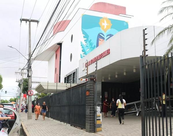 Hospital São Marcos, no Centro de Teresina.(Imagem:Ilanna Serena/g1)