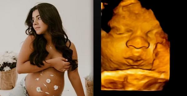 Ary Mirelle desabafa sobre dificuldades na reta da final da gravidez e mostra o rostinho do bebê.(Imagem:Reprodução/Instagram)