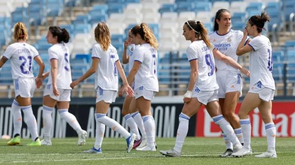 A atacante brasileira Geyse, do Madrid CFF, terminou o Espanhol Feminino como uma das artilheiras da competição, com 20 gols, ao lado da nigeriana Asisat Oshoala, do Barcelona. O d(Imagem:Reprodução)