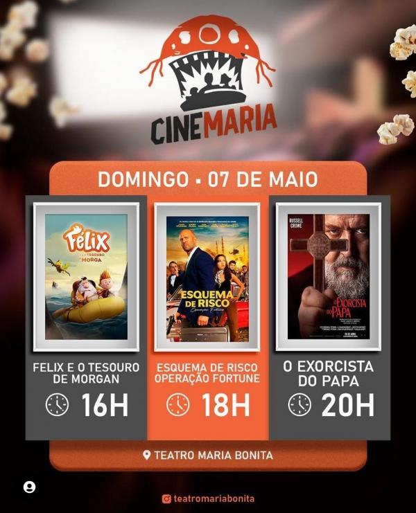 Fim de semana de cinema: Cine Maria apresenta seleção imperdível de filmes em Floriano por apenas R$5,00