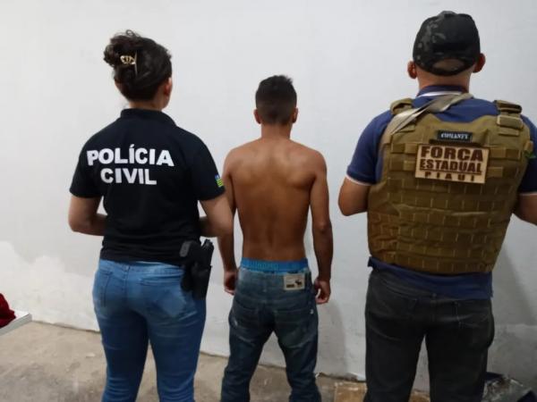 Suspeito de tentativa de homicídio é preso pela Polícia Civil em Piripiri, norte do Piauí.(Imagem:Reprodução/ Polícia Civil do Piauí)