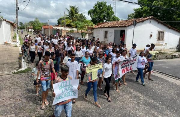 Familiares protestam após prisão de jovem negro no Piauí.(Imagem:Arquivo Pessoal)