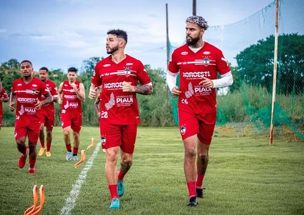 Treino do River-PI (Imagem:Maria Vitória/River-PI)