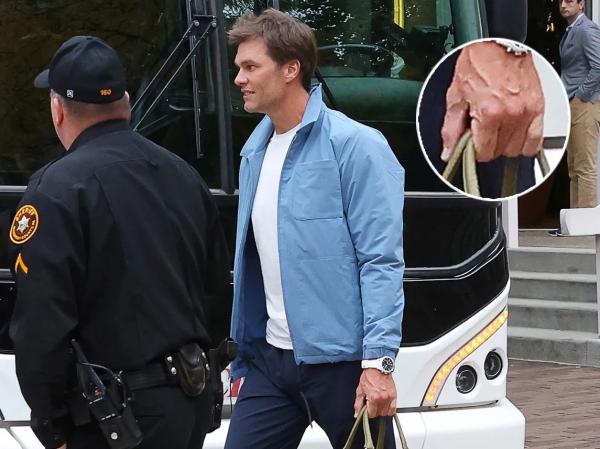 Tom Brady foi visto sem aliança em meio a rumores de divórcio de Gisele Bündchen.(Imagem:The Grosby Group)