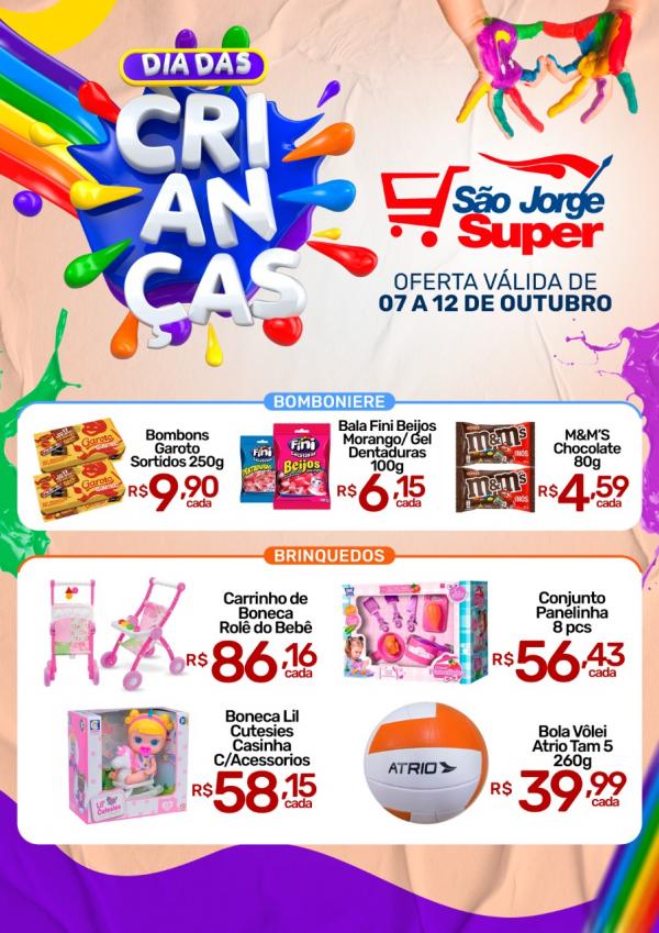 Dia das Crianças é repleto de atrações no São Jorge Super (Imagem:Divulgação)