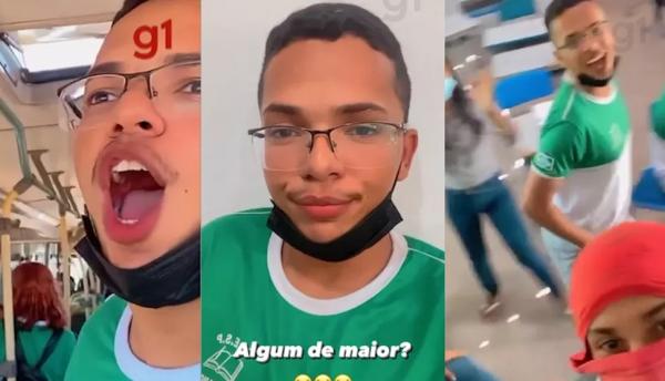 Estudante viraliza, ganha 10 mil seguidores em duas semanas e é transferido após vídeos em escola de Teresina.(Imagem:Arquivo Pessoal)