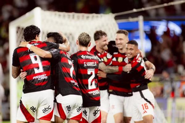 Flamengo teve atuação perfeita contra o Vitória.(Imagem:Adriano Fontes/Flamengo)