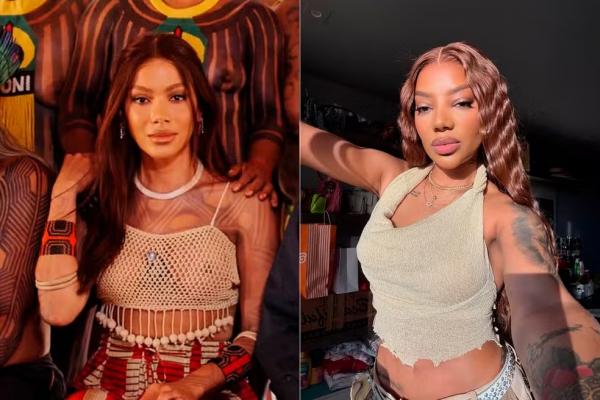 Anitta e Ludmilla: comentários sobre semelhanças estéticas entre as duas reacendem debate sobre a estética replicada.(Imagem:Reprodução/Instagram)
