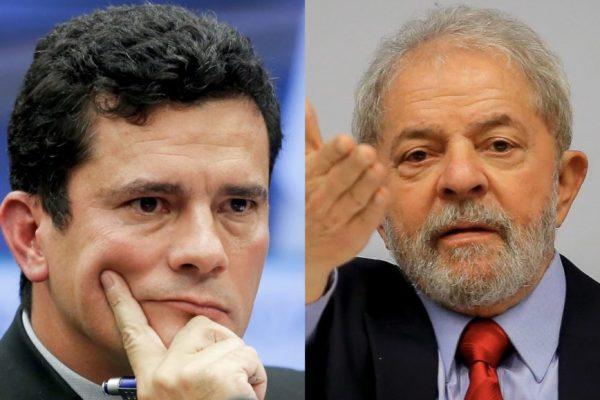 Sérgio Moro e Lula(Imagem:Reprodução)