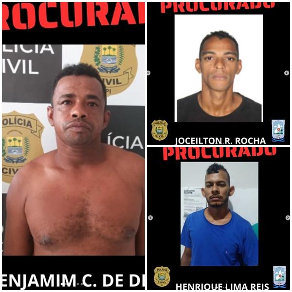 Pol&iacute;cia Civil realiza opera&ccedil;&atilde;o e divulga lista de procurados por roubos em Floriano.(Imagem:Divulga&ccedil;&atilde;o)