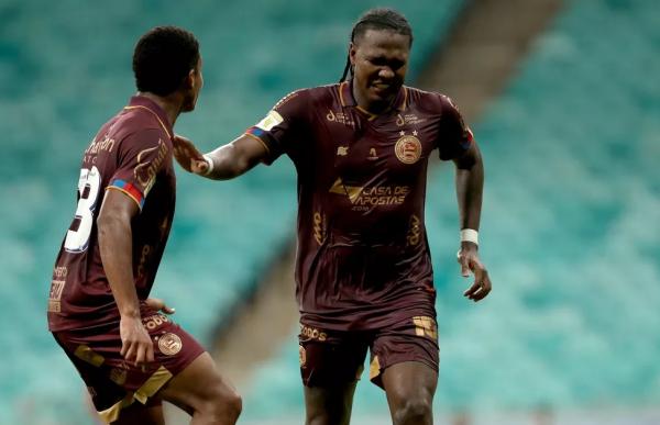  Hugo Rodallega foi o artilheiro da Copa do Nordeste de 2022, com oito gols.(Imagem:Felipe Oliveira / EC Bahia / Divulgação )