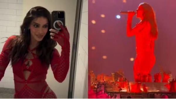 Anitta faz participação surpresa em show.(Imagem:Reprodução/Montagem)
