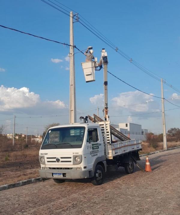 Iluminação Pública: Prefeitura de Floriano realiza mais de 400 atendimentos em setembro(Imagem:Secom)
