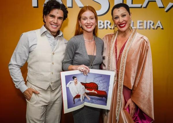 Jarbas Homem de Mello, Marina Ruy Barbosa e Tarsila(Imagem:Patrícia Devoraes/Brazil News)