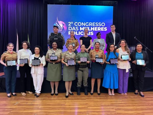 Mulheres da Segurança Pública se reúnem durante o 2° Congresso das Mulheres Policiais em Teresina.(Imagem:Divulgação)