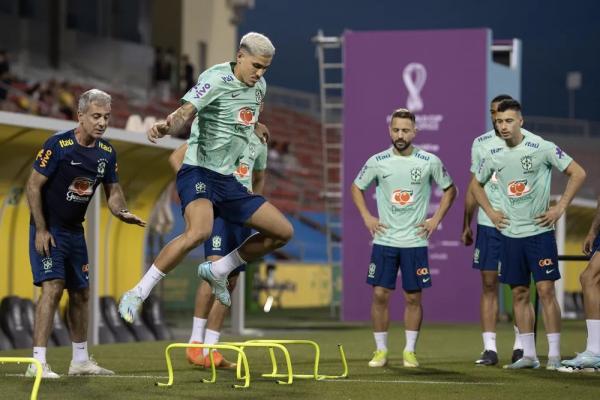 Pedro, Everton Ribeiro, Bremer e Gabriel Martinelli ainda não estrearam na Copa.(Imagem:Lucas Figueiredo / CBF)