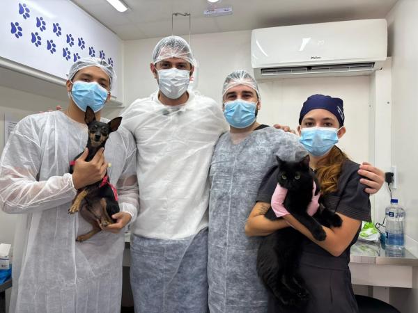 Semarh ultrapassa marca de 500 castrações realizadas no Castramóvel.(Imagem:Ascom Semarh)